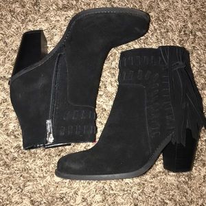 Jessica Simpson black booties, worn once! Size 7!